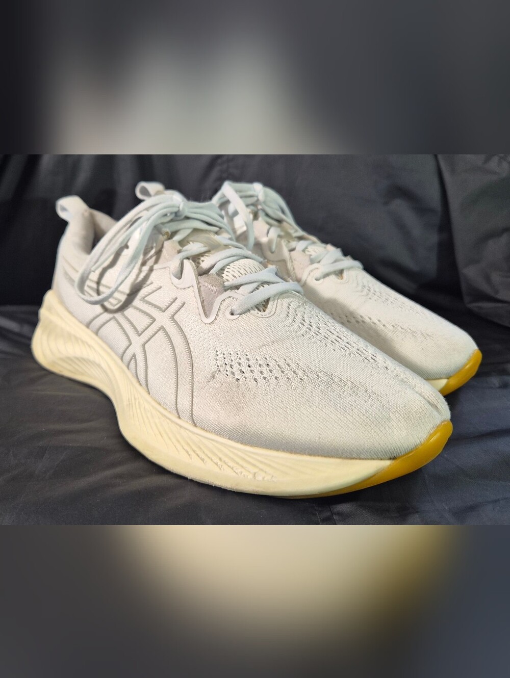 Men's ASICS Gel Cumulus 25 "White Gum" Running Shoes (1011B621) Sz. 10